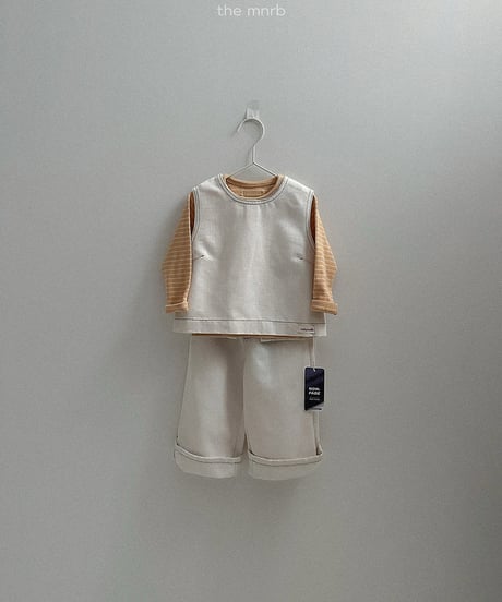 予約minirobe Round st long-sleeved tee