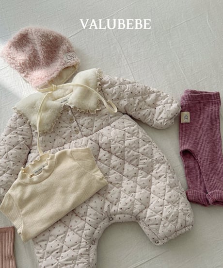 予約 valubebe Sherbet flower padded suit