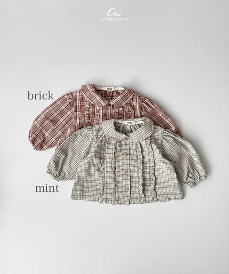 予約 ONU Petit frill blouse