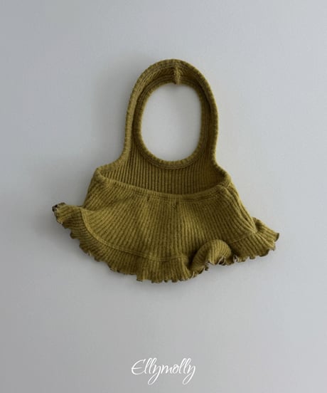 予約Elly Molly Wool Ribbed Halter Tank