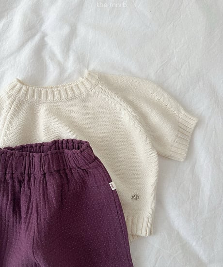 予約minirobe Emblem 7 knit
