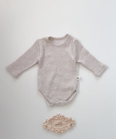 即納Soft Rib Basic Rompers