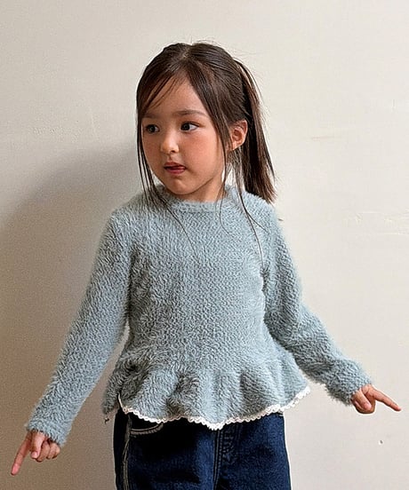 予約Elly Molly Snow flower frill Tee