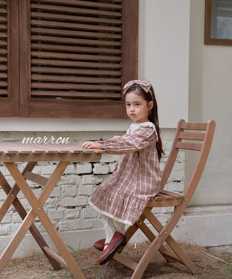 予約 marron Chapel dress