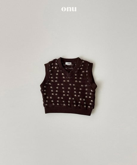 予約 ONU Warm knit vest