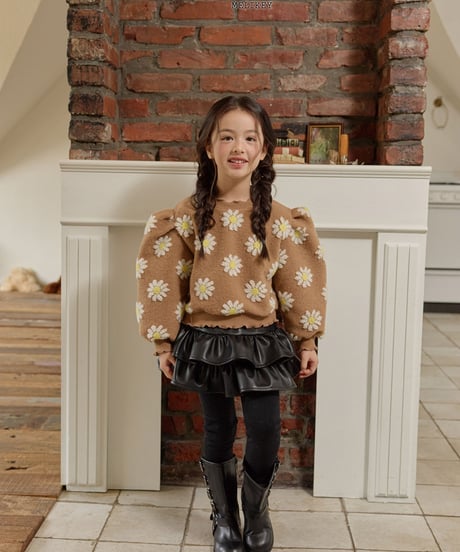 予約 melikey Two-Tiered Ruffle Skirt Leggings