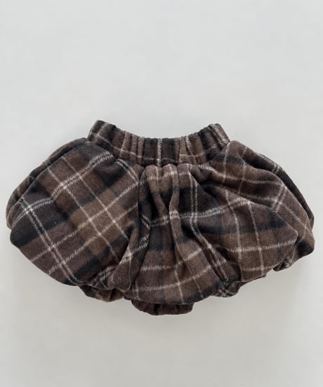 即納 Check Balloon Skirt