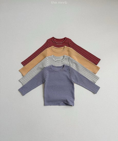 予約minirobe Round st long-sleeved tee