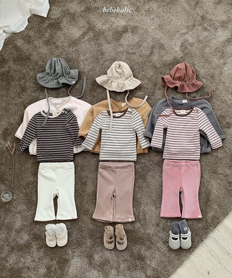 予約 bebeholic Toto stripe Tee