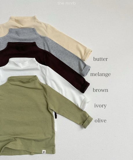 予約minirobe Blossom Half-Neck Tee