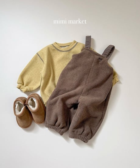 予約 mimi market Egg suspender pants