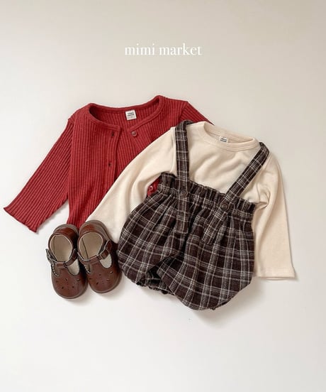 予約 mimi market Carol jar suspender pants