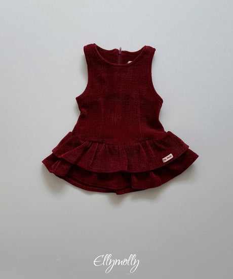 予約Elly Molly Snow frill one-piece