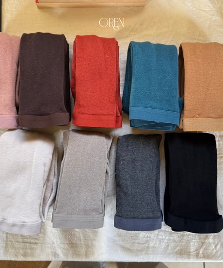 予約 OREN Forest Color Band Tights