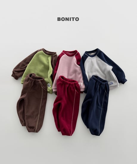 予約 bonito Two-Tone Raglan Set