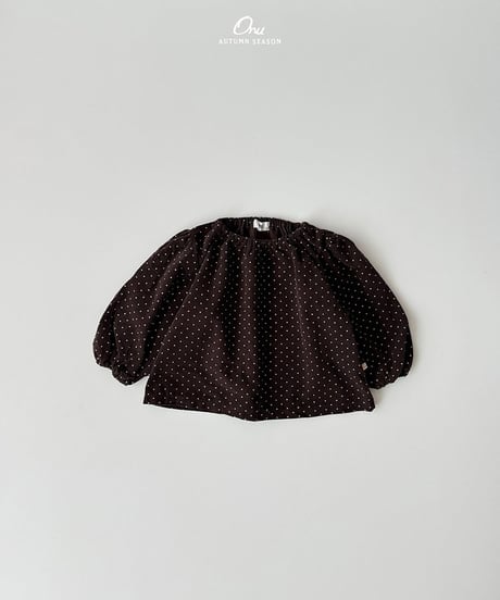 予約 ONU Dot Shering blouse
