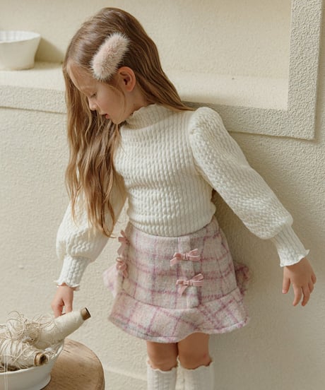 予約 melikey Knit Goal Jeep Puff Tee