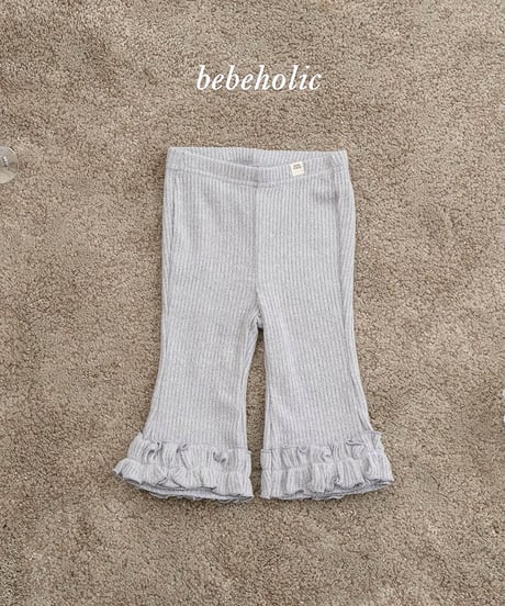 予約 bebeholic Lily boots cut pants