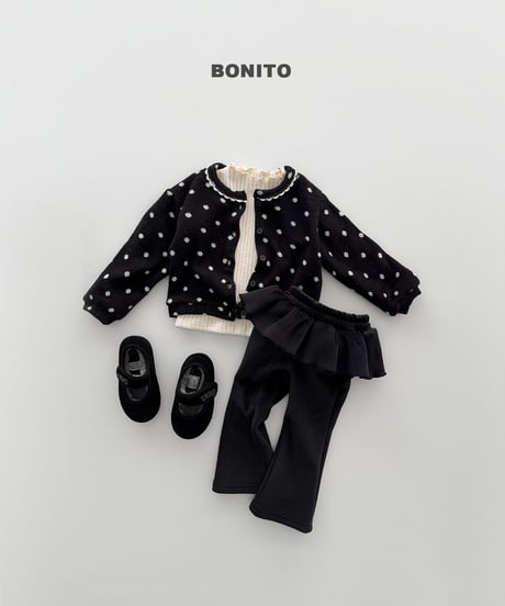 予約 bonito Velour Frill Bootcut Pants