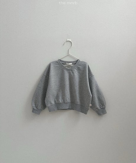 予約minirobe Low V-neck man to man tee