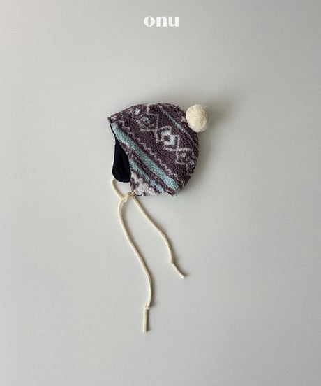 予約 ONU Bell ear flap hat