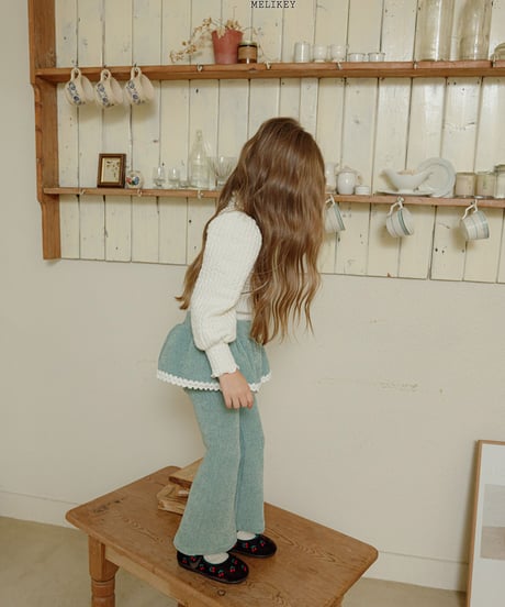予約 melikey Frill belt boots cut