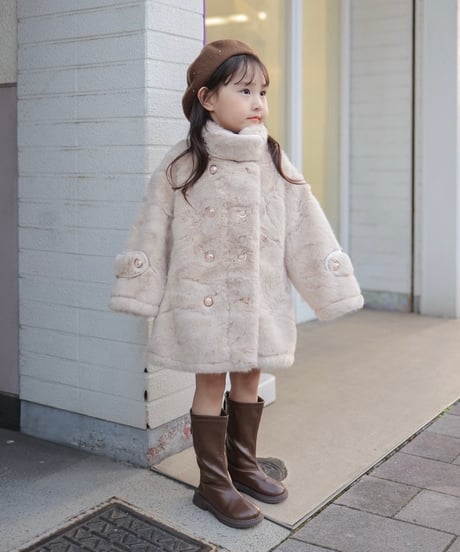 即納Luxe Fur Double Coat