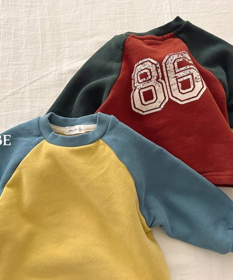予約 valubebe Palette Raglan Man to Man