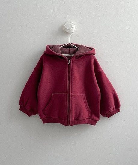 予約minirobe Barrel Hooded Zip-Up
