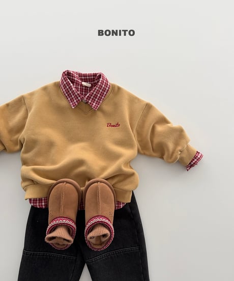 予約 bonito V-Neck man to man