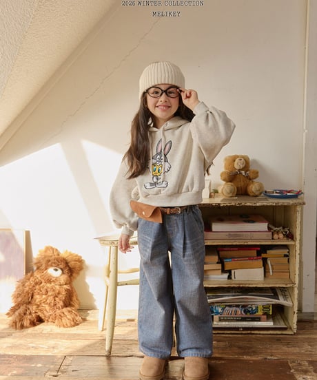 予約 melikey Twill velvet denim