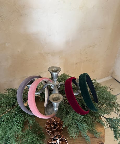 予約 OREN Velvet Headband