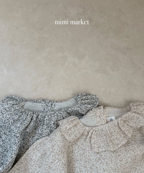 予約 mimi market Pleated Collar Blouse