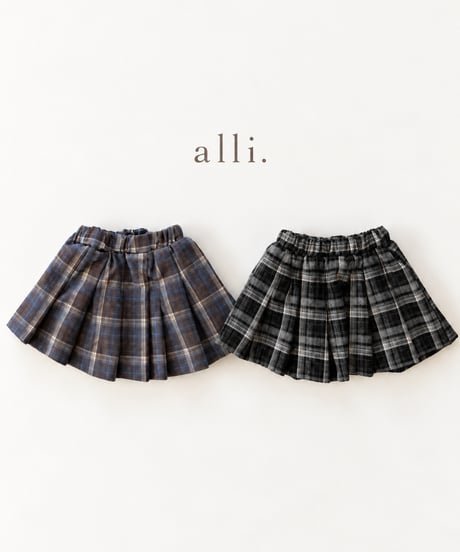 即納 lalaland Eve check skirt