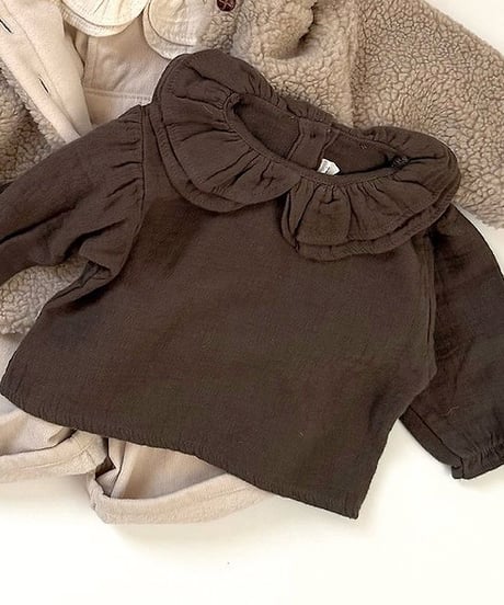 予約 mimi market Two-day collar blouse