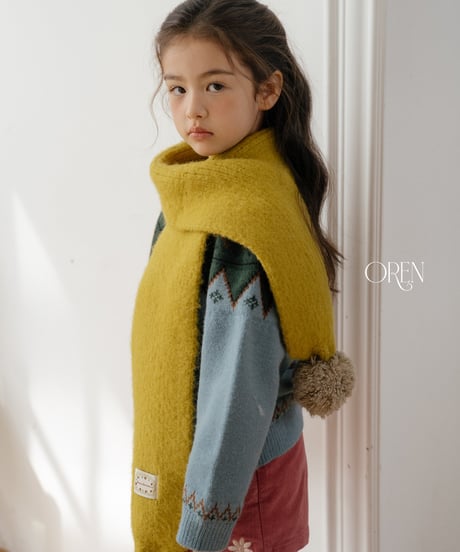 予約 OREN Merci Pom-Pom Scarf