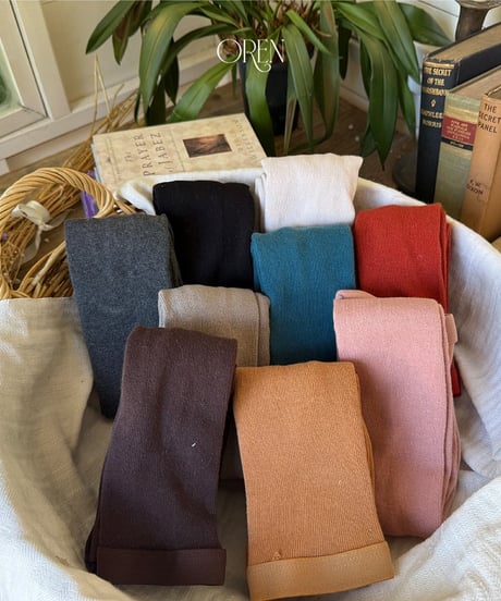 予約 OREN Forest Color Band Tights