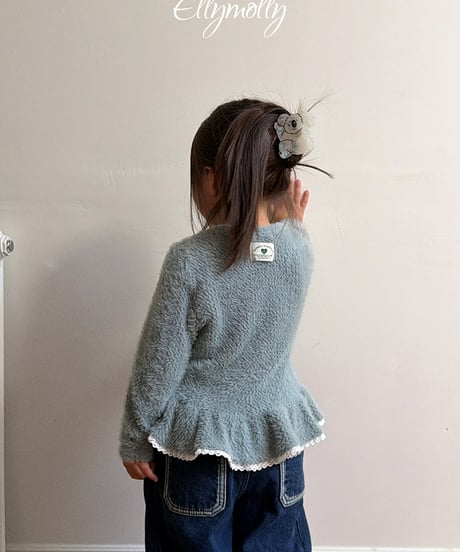 予約Elly Molly Snow flower frill Tee