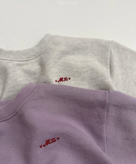 予約minirobe Unbal man to man tee