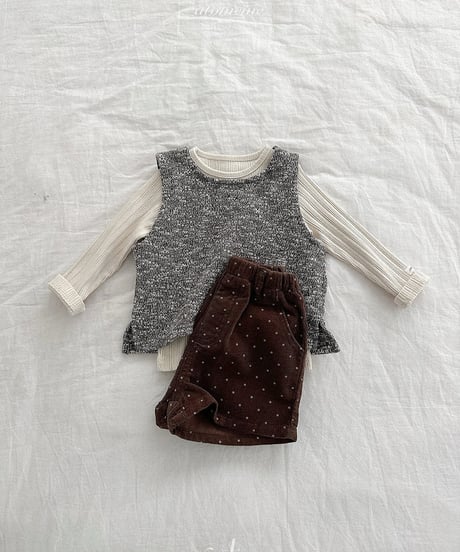 予約 atomeme Nut Wool vest