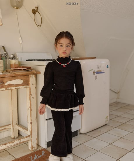 予約 melikey Frill belt boots cut
