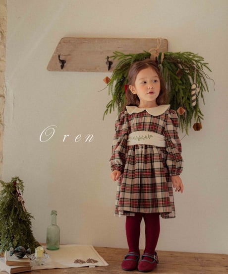予約 OREN Noëlia Check Dress