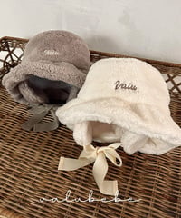 予約 valubebe  Fur guidori bucket hat