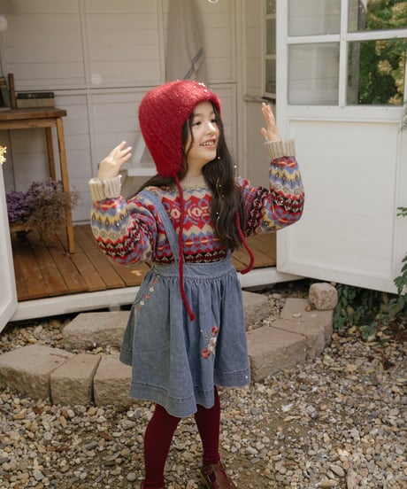 予約 OREN Blue May Jumper Skirt