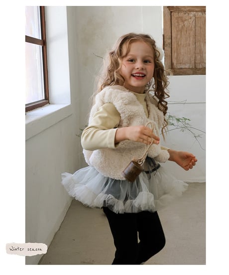 予約 FLO Elle fur vest