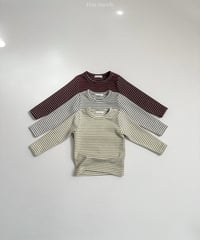 予約minirobe Yoyo Striped T-Shirt