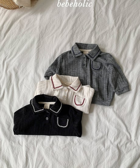 予約 bebeholic Tiny collar tee