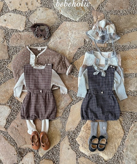 予約 bebeholic Kuku suspender suit