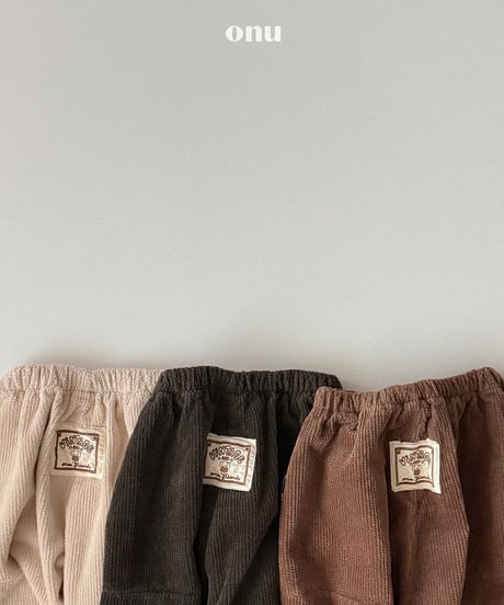 予約 ONU Golden wide pants