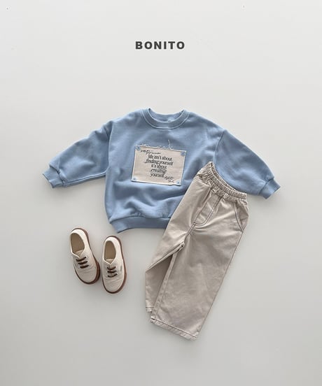 予約 bonito Stitched cotton pants